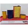 Image 3 : MOPAR CHRYCO Collector Tin Combo (4) Brake Fluid Tin; Lubricant; Fuel Detergent (NOTE: 2 Smaller Can