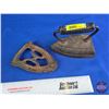Image 2 : Sad Iron & Trivet (Iron Measures: 5"H x 3-1/4"W x 6"D)