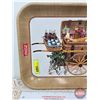 Image 2 : Coca-Cola Tray (Metal) Picnic Cart (10-1/2" x 13-1/2")