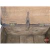 Image 10 : Antique Oak Shipping Crate (c.1900) c/w Key (11"H x 24"W x 17"D)
