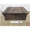 Image 1 : Antique Oak Shipping Crate (c.1900) c/w Key (11"H x 24"W x 17"D)