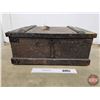 Image 2 : Antique Oak Shipping Crate (c.1900) c/w Key (11"H x 24"W x 17"D)