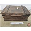 Image 4 : Antique Oak Shipping Crate (c.1900) c/w Key (11"H x 24"W x 17"D)