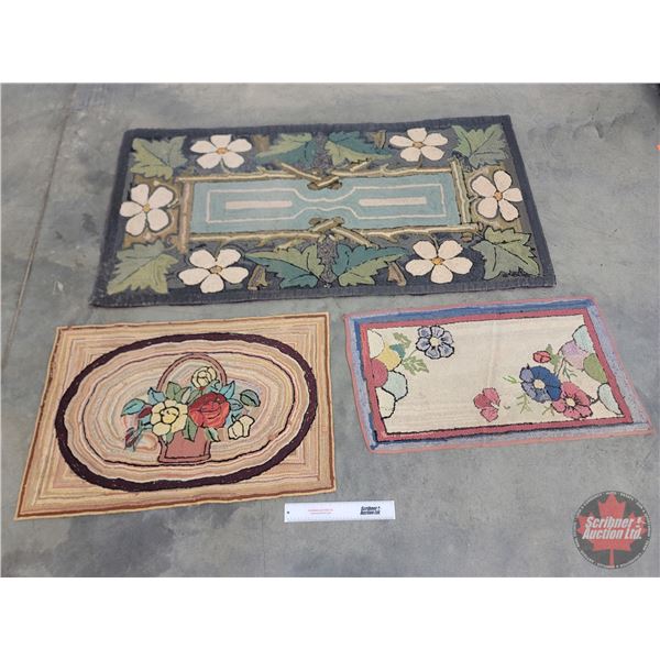 Small Rugs (3) (See Pictures for Measures)