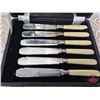 Image 3 : Vintage Trevor Plate Fork & Knife Fish Serving Set (6 Sets) (c.1920)