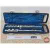 Image 1 : Yamaha YFL-221 Nickle Plated Flute w/Carry Case (Case Measures : 2-1/2"H x 5"W x 17"D)