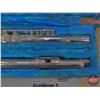 Image 2 : Yamaha YFL-221 Nickle Plated Flute w/Carry Case (Case Measures : 2-1/2"H x 5"W x 17"D)