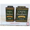 Image 2 : TEA TINS (2) : Chase & Sanborn's : 8oz & 1/4lb