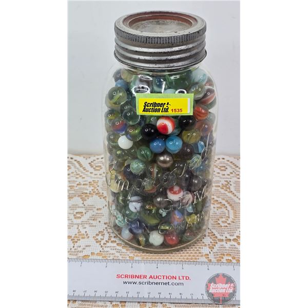 GEM Improved Canning Jar of Marbles