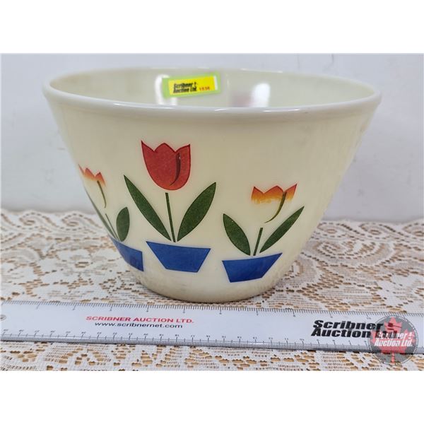 Vintage Fire King Tulip Mixing Bowl