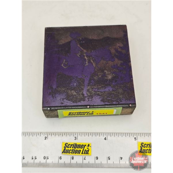 Printing Plate : Mounty on Horse
