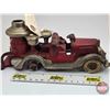 Image 8 : Antique Cast Iron Toy : Fire Truck (Made in USA)