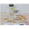 Image 1 : Blue Ribbon Jar w/Variety of Blue Ribbon Coupons  (Jar Measures : 8"H)  (SEE PICS!)