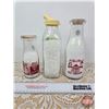 Image 3 : NADP Milk Bottles (3) : 2 Pints & 1/2 Pint   (SEE PICS!)
