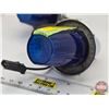 Image 2 : Vintage "International" Signal-Stat Cab Lights w/Blue Lenses
