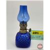 Image 2 : Cobalt Blue Glass Mini Lamps (2)