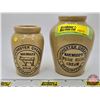 Image 2 : Cream Crocks (2) : Winchester Creamery * Broughton - Hailwood's Registered Cream  (Largest Measures