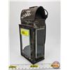 Image 2 : Antique Carbide Lantern - 3 Glass Sides  (Railway Lantern ?) (6-3/4"H x 3-1/2"W x 2"D)
