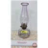 Image 1 : Coal Oil Lamp - Full Amethyst (Including Chimney) (Queen Anne Burner)