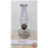 Image 3 : Coal Oil Lamp - Full Amethyst (Including Chimney) (Queen Anne Burner)