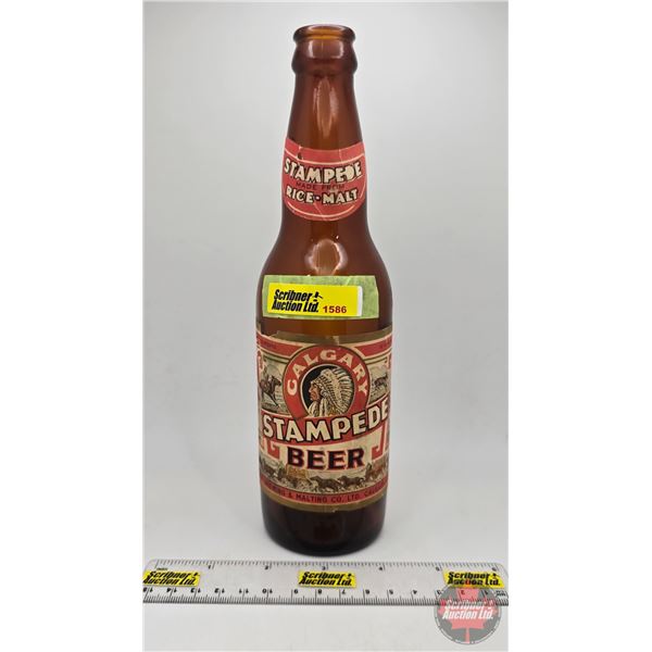 Calgary Stampede Beer Bottle (Paper Label)  (9"H)