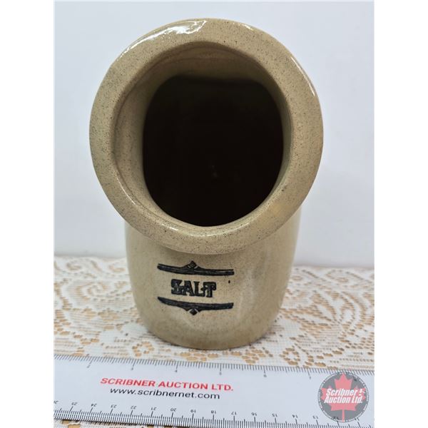 Moira Pottery Salt Pig Crock (England) (7-1/2"H x 4-1/2"Dia)