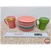 Image 1 : Melmac Dessert Plates (14) & Fireking Mugs (2)  (SEE PICS!)