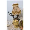 Image 2 : Collector Combo including Lamps, Salt & Pepper Shakers, Brass Ashtray, Glass Doorknob, etc (SEE PICS