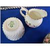 Image 9 : Old English Reproduction Silver Tray w/Variety of Chinaware including Noritake  (Tray Measures : 15"
