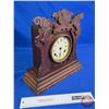 Image 10 : Pulford 8 Day Mantle Clock  (Note : No Glass : No Key : Needs Work)