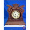 Image 2 : Pulford 8 Day Mantle Clock  (Note : No Glass : No Key : Needs Work)