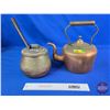 Image 1 : Copper Kettles  (Largest Measures : 12"H x 12"W)  (SEE PICS!)