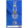 Image 1 : Coal Oil Lamp : Clear Glass Font w/Queen Mary Burner