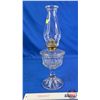Image 2 : Coal Oil Lamp : Clear Glass Font w/Queen Mary Burner