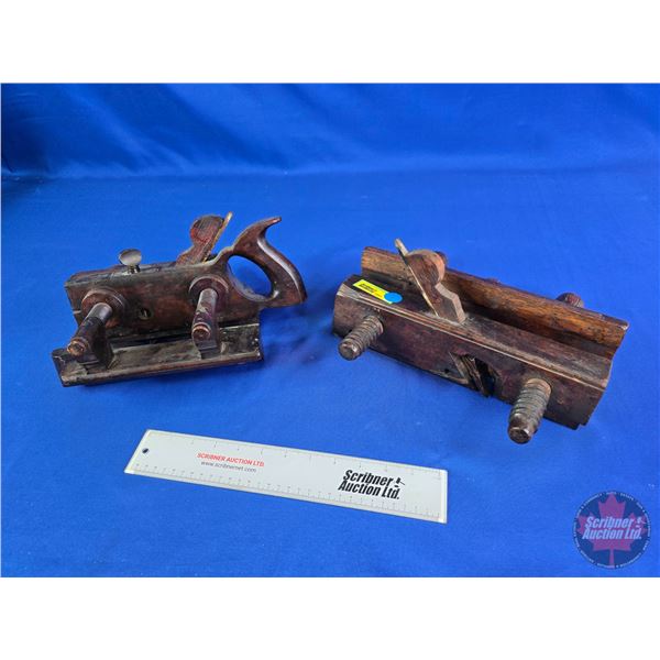 Vintage Wooden Plow Planes (2)  (SEE PICS!)