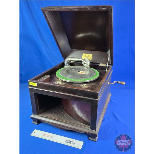 The Mandel Wooden Cabinet Countertop Phonograph