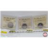 Image 1 : Canada Twenty Five Cent (3):  ~ 2000 Harmony (ICCS Cert #MS-65) ~ 2004P Poppy (ICCS Cert #MS-65) ~ 2