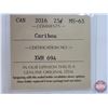 Image 13 : Canada Twenty Five Cent (4):  ~ 2012 Caribou (ICCS Cert: MS-65) ~ 2014 Caribou (ICCS Cert: MS-65) ~ 