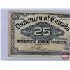 Image 2 : Canada Twenty Five Cent 1900 "Shinplaster" : Boville (See Pics for Varieties, Conditions, Serial Num