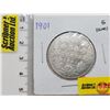 Image 1 : Canada Fifty Cent 1901 (SEE PICS!)  (Listing & Descriptions are a GUIDE ONLY and are subject to chan