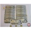 Image 1 : Canada $1 Bills 1973 (22 Bills) : Variety (See Pics for Varieties, Conditions, Serial Numbers, Print