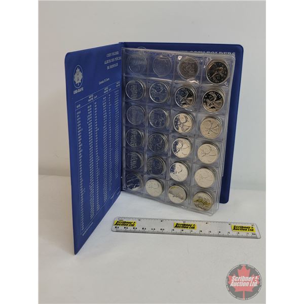 Canada Twenty Five Cent Collection in Uni-Safe Portfolio (66) : From 1968 - 2010 (Intermittent) (Not