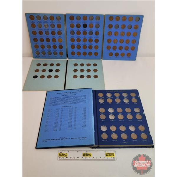 USA One Cent Collections (167 Coins) : 1909 - 1982 (Intermittent) (May Not be Complete : See Picture