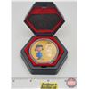 Image 1 : "LUCY" 70 Years of Peanuts / Snoopy : Clad Gold Coin (SEE PICS!)  (Listing & Descriptions are a GUID