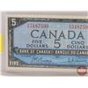 Image 2 : Canada $5 Bill 1954 : Beattie/Rasminsky #ZS5187590 (See Pics for Varieties, Conditions, Serial Numbe