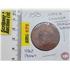 Image 1 : Bank of Upper Canada 1850 : Bank Token : One Half Penny (SEE PICS!)  (Listing & Descriptions are a G