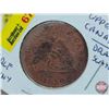 Image 2 : Bank of Upper Canada 1850 : Bank Token : One Half Penny (SEE PICS!)  (Listing & Descriptions are a G