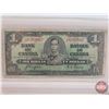 Image 2 : Canada One Dollar Bills (4): - 1937 Coyne/Towers #ZM9285667 - 1954 Lawson/Bouey #AI7426745 - 1967 Be