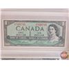 Image 3 : Canada One Dollar Bills (4): - 1937 Coyne/Towers #ZM9285667 - 1954 Lawson/Bouey #AI7426745 - 1967 Be