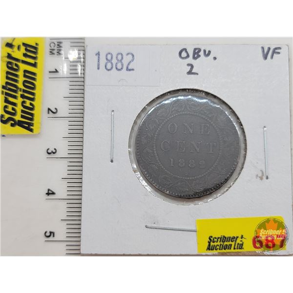Canada Large Cent 1882 (SEE PICS!)  (Listing & Descriptions are a GUIDE ONLY and are subject to chan